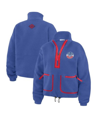 WEAR by Erin Andrews Женский флисовый полуziп-жакет WEAR by Erin Andrews Blue New York Rangers