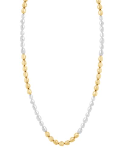 Мужское ожерелье Blackjack с речным жемчугом Freshwater Pearl (6mm) из нержавеющей стали
