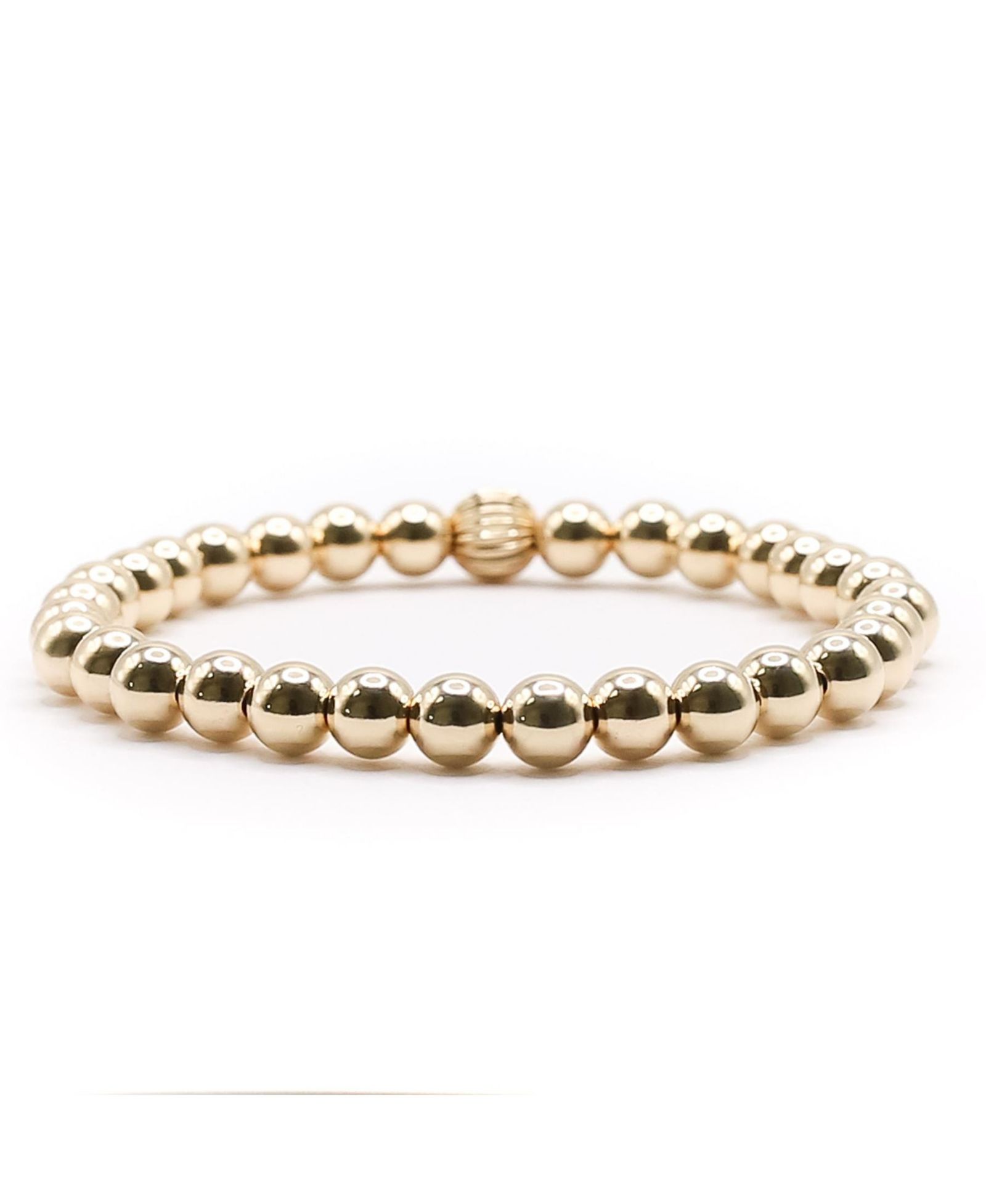 Браслет Bowood Lane Gold Filled 6mm Gold Ball Stretch