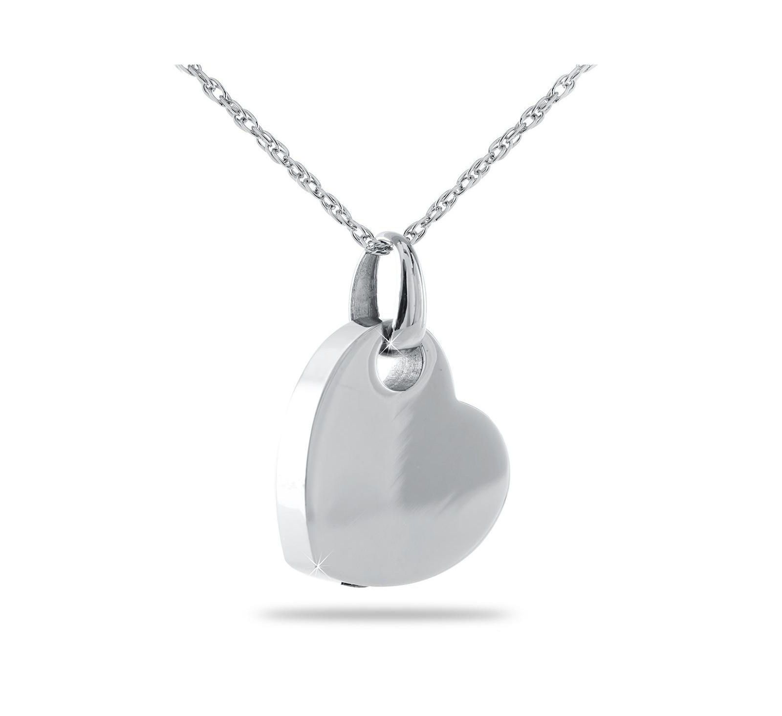 Подвеска с кулоном из стерлингового серебра.925 Cremation Heart 5/