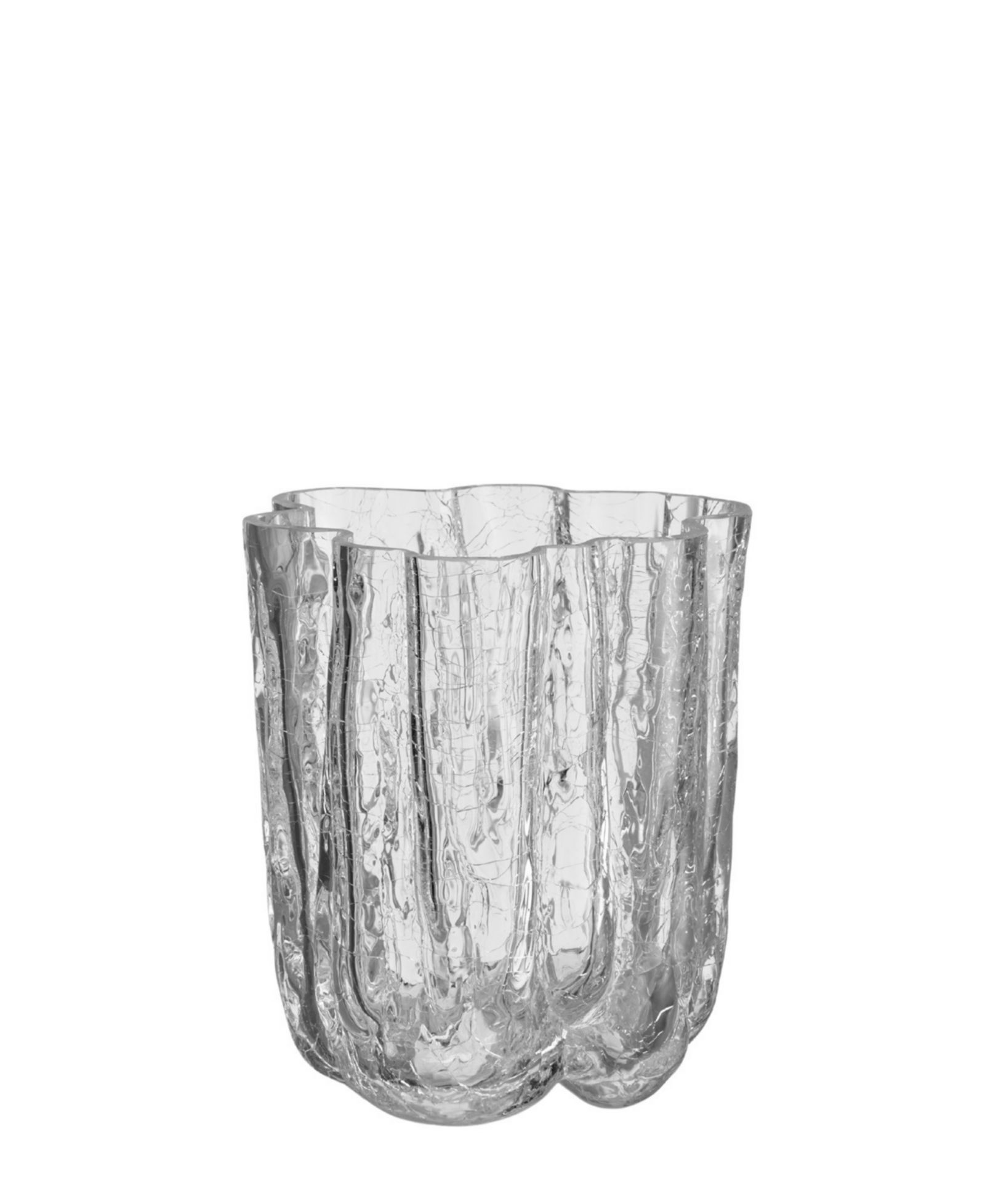 Стеклянная ваза Kosta Boda 4.8" Crackle Crystal