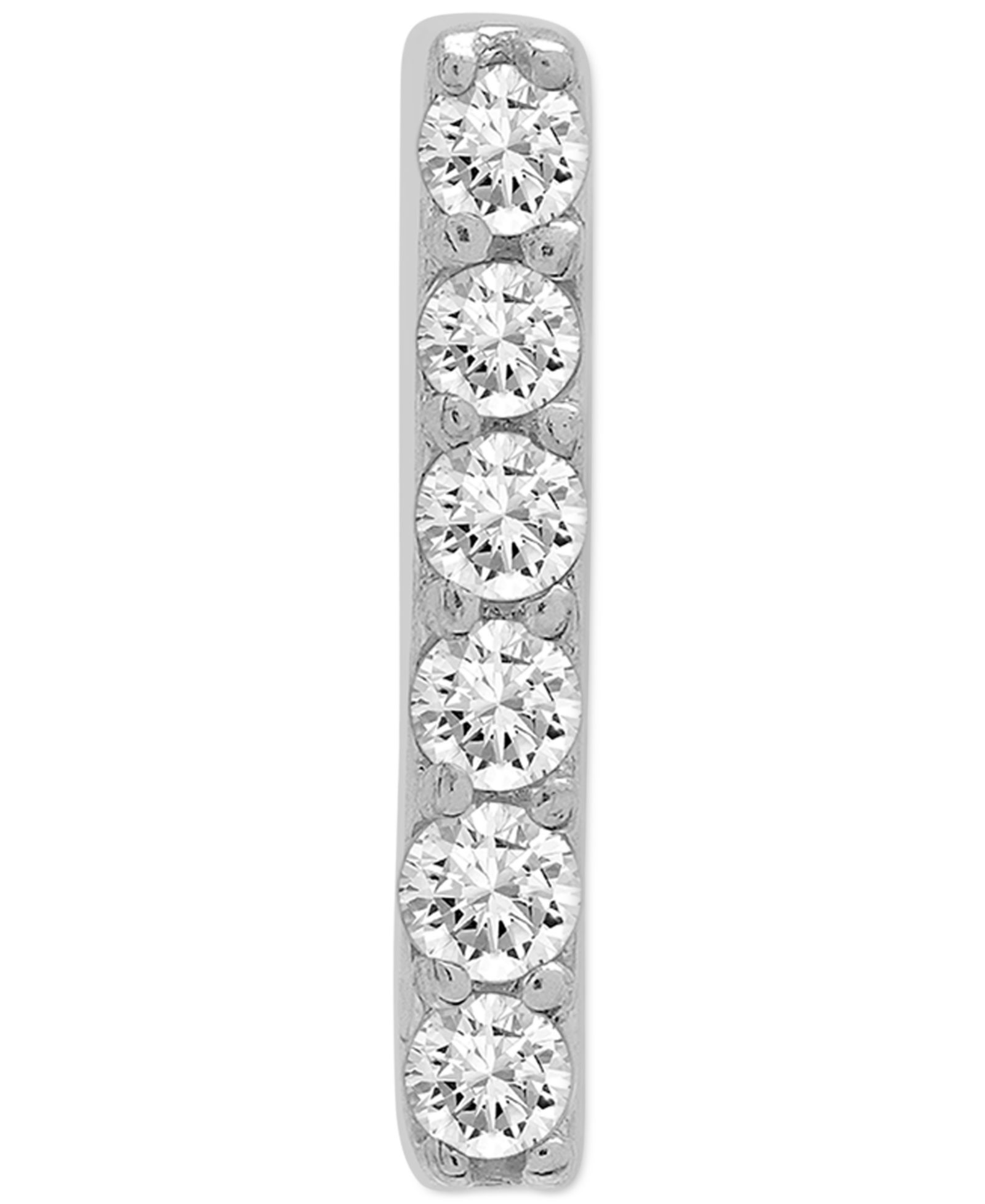 Wrapped Diamond Single Stud Earring (1/20 ct. t.w.) in 10k White or Yellow Gold, Exclusively at Macy's