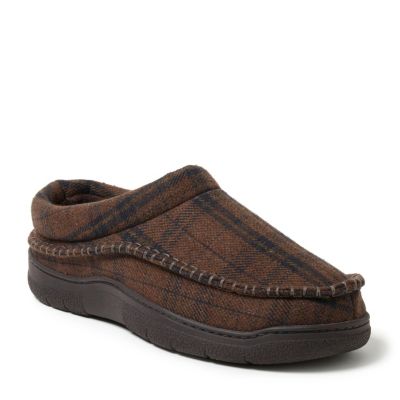 Мужские тапочки Dearfoams Thompson Plaid Moccasin