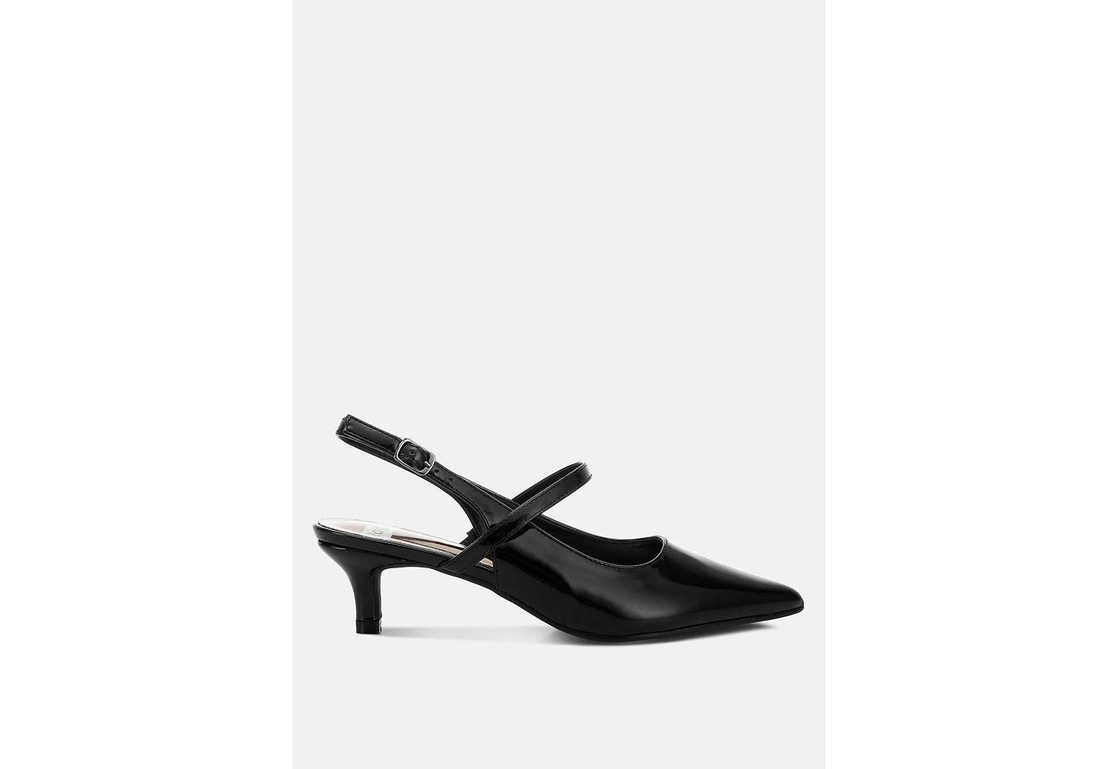 Rag & Co Womens Abloom Kitten Heel Slingback Sandals