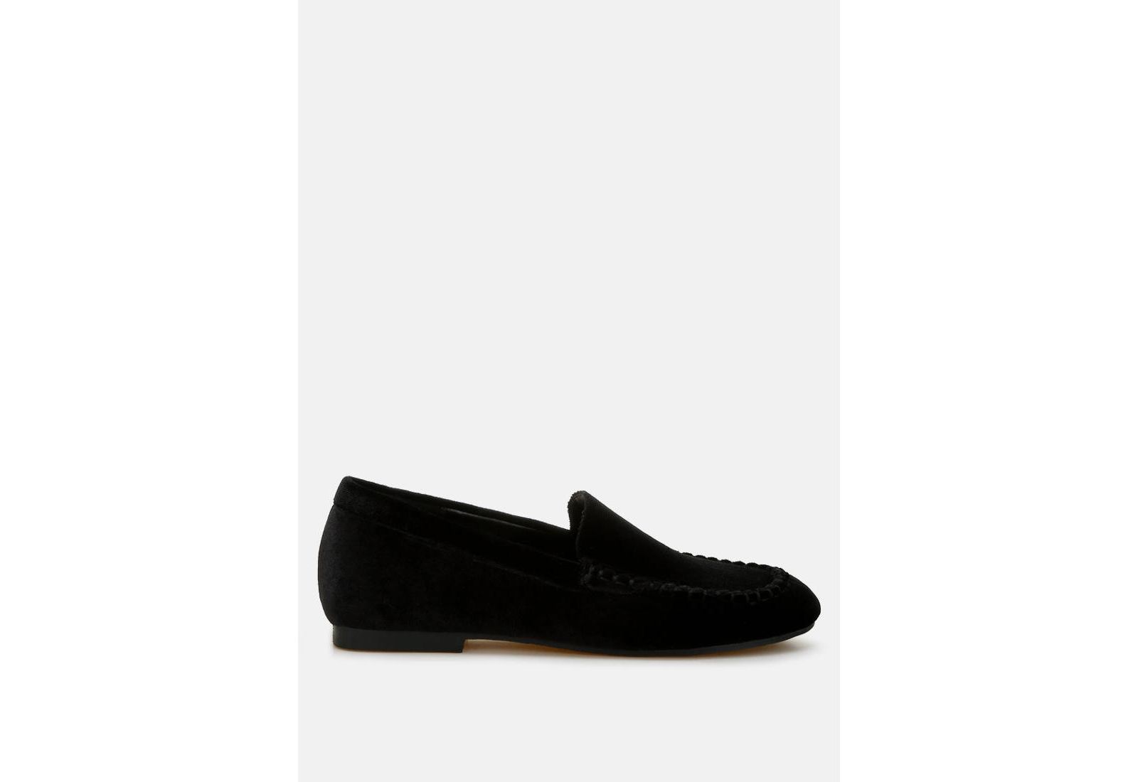 Rag and Co Womens Robua Velvet Flat s Loafers