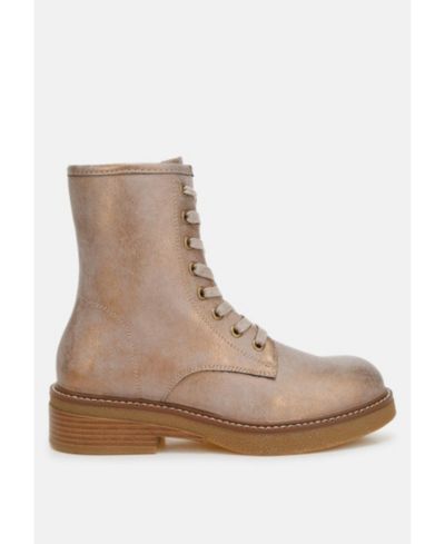 London Rag Женские ботинки из искусственной кожи Clover Lace Up