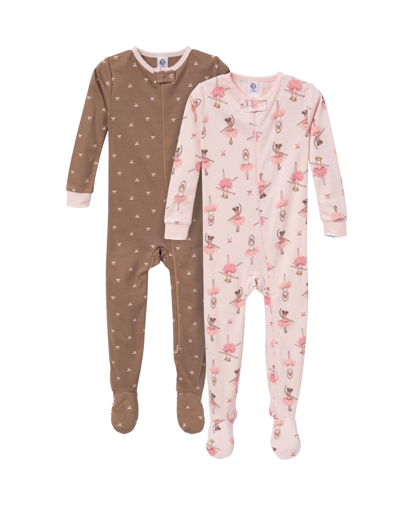 Пижама Gerber для малышей 2-Pack, Ballerinas