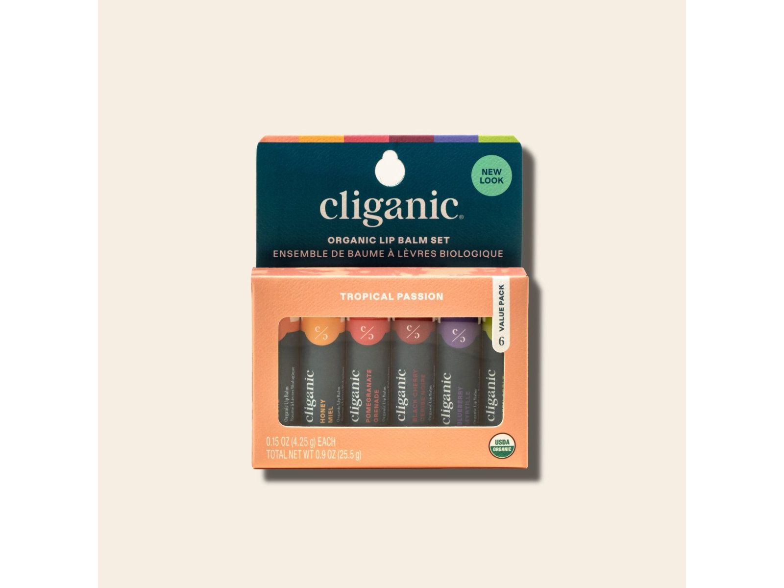 Cliganic тропический бальзам для губ, 6 шт.