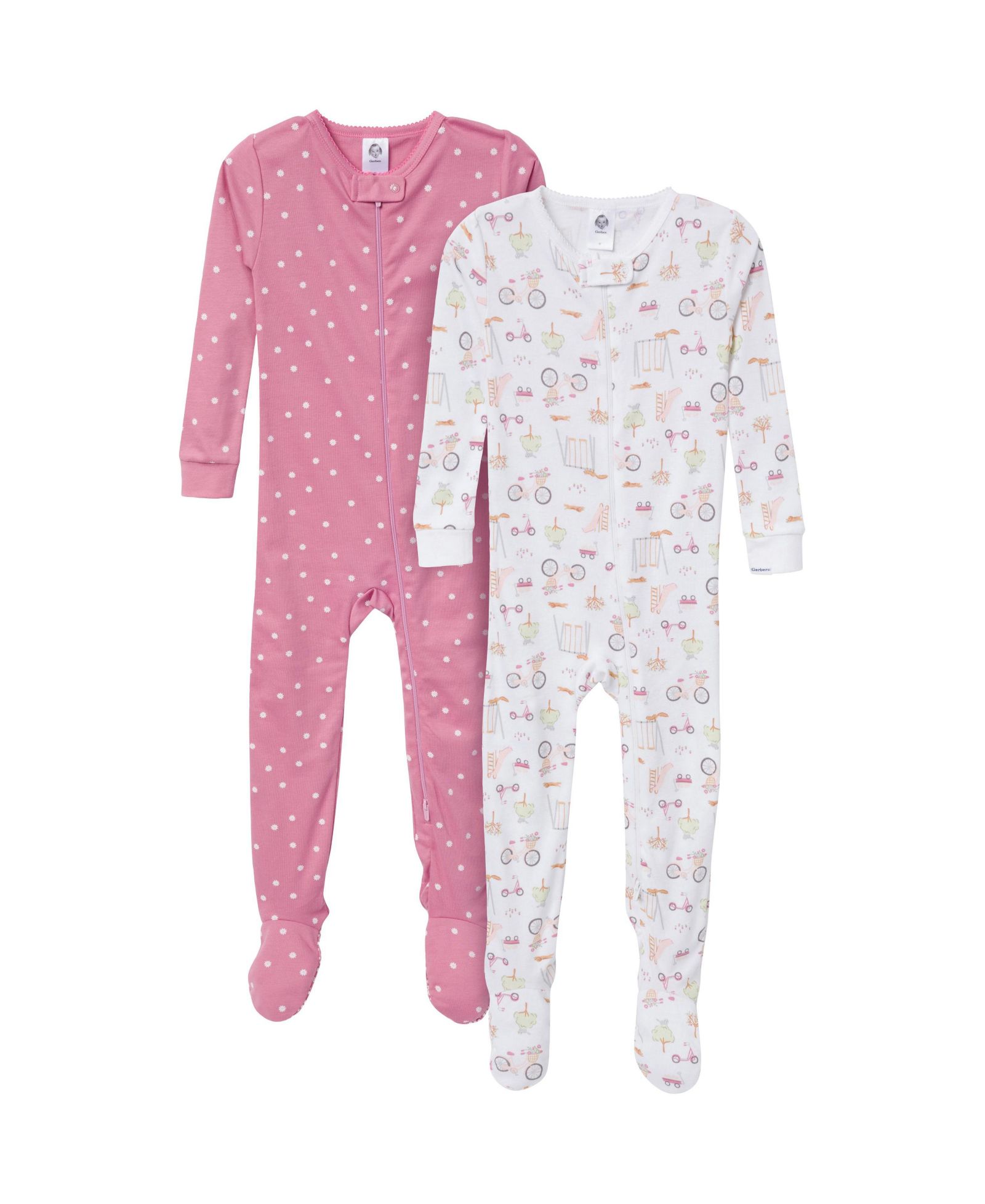 Gerber Детский комплект пижам с начесом, 2-Pack, Dogs