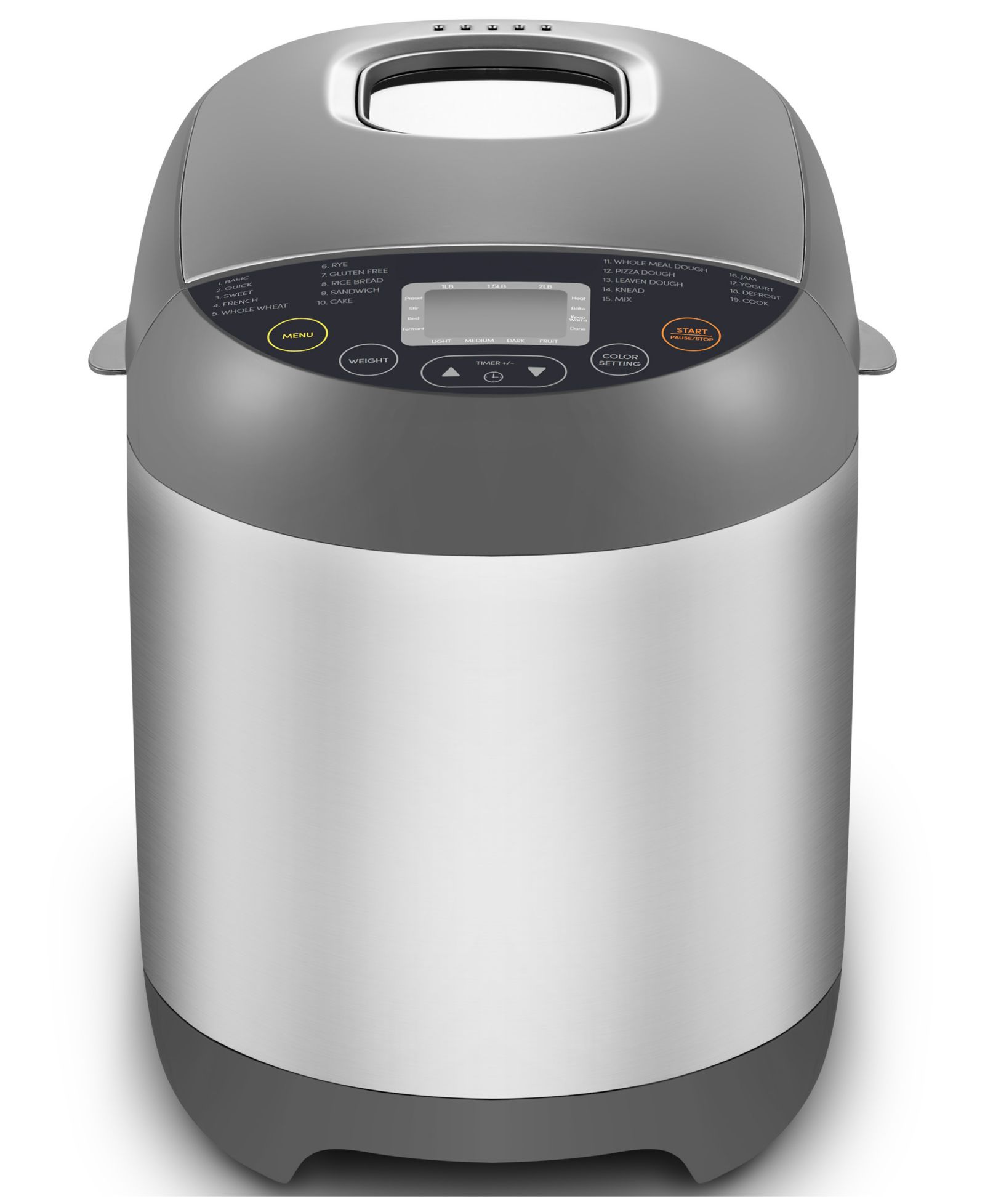 Elite Cuisine 2lb Programmable Bread Machine