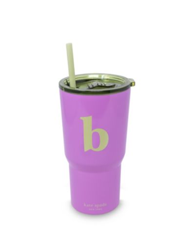 Kate Spade New York Just Mine Initial Stainless Steel 20 oz. Tumbler, B