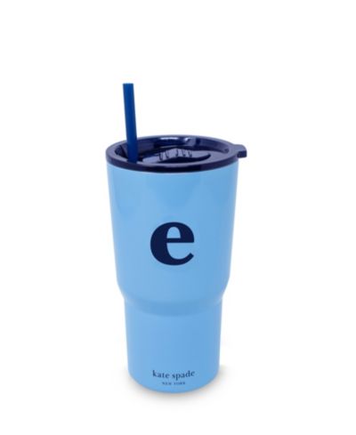 Kate Spade New York Just Mine Initial Stainless Steel 20 oz. Tumbler, E