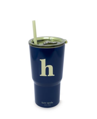 Kate Spade New York Just Mine Initial Stainless Steel 20 oz. Tumbler, H