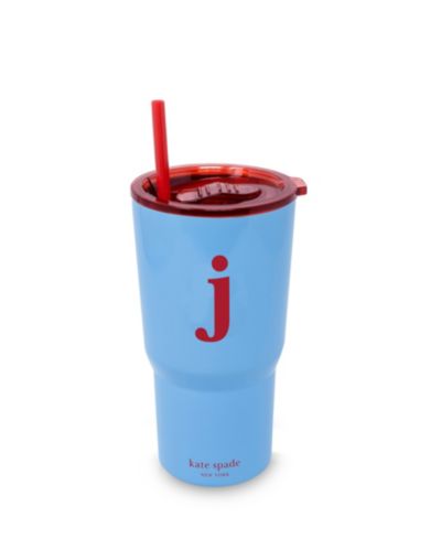 Kate Spade New York Just Mine Initial Stainless Steel 20 oz. Tumbler, J