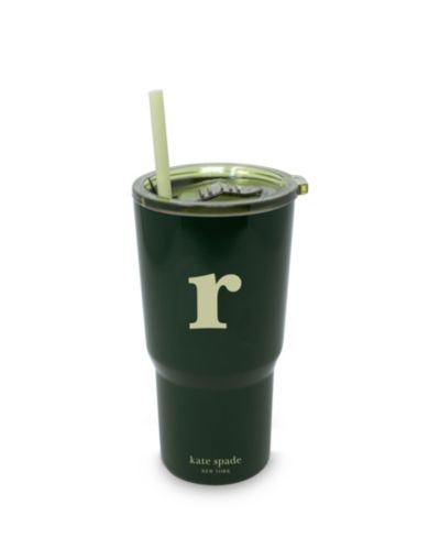 Kate Spade New York Just Mine Initial Stainless Steel 20 oz. Tumbler, R
