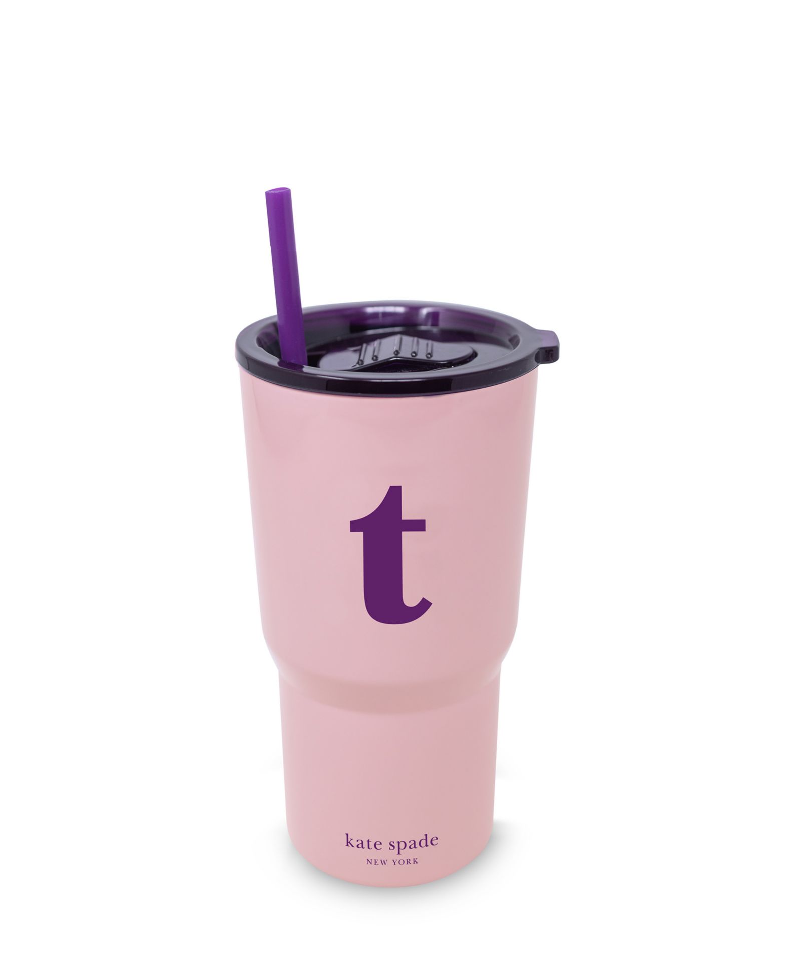 Kate Spade New York Just Mine Initial Stainless Steel 20 oz. Tumbler, T