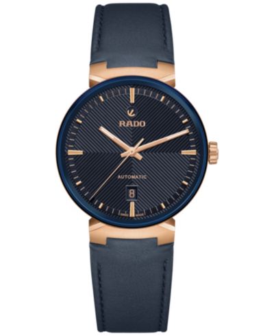 Rado Унисекс швейцарские автоматические часы Florence Blue Leather Strap 39mm