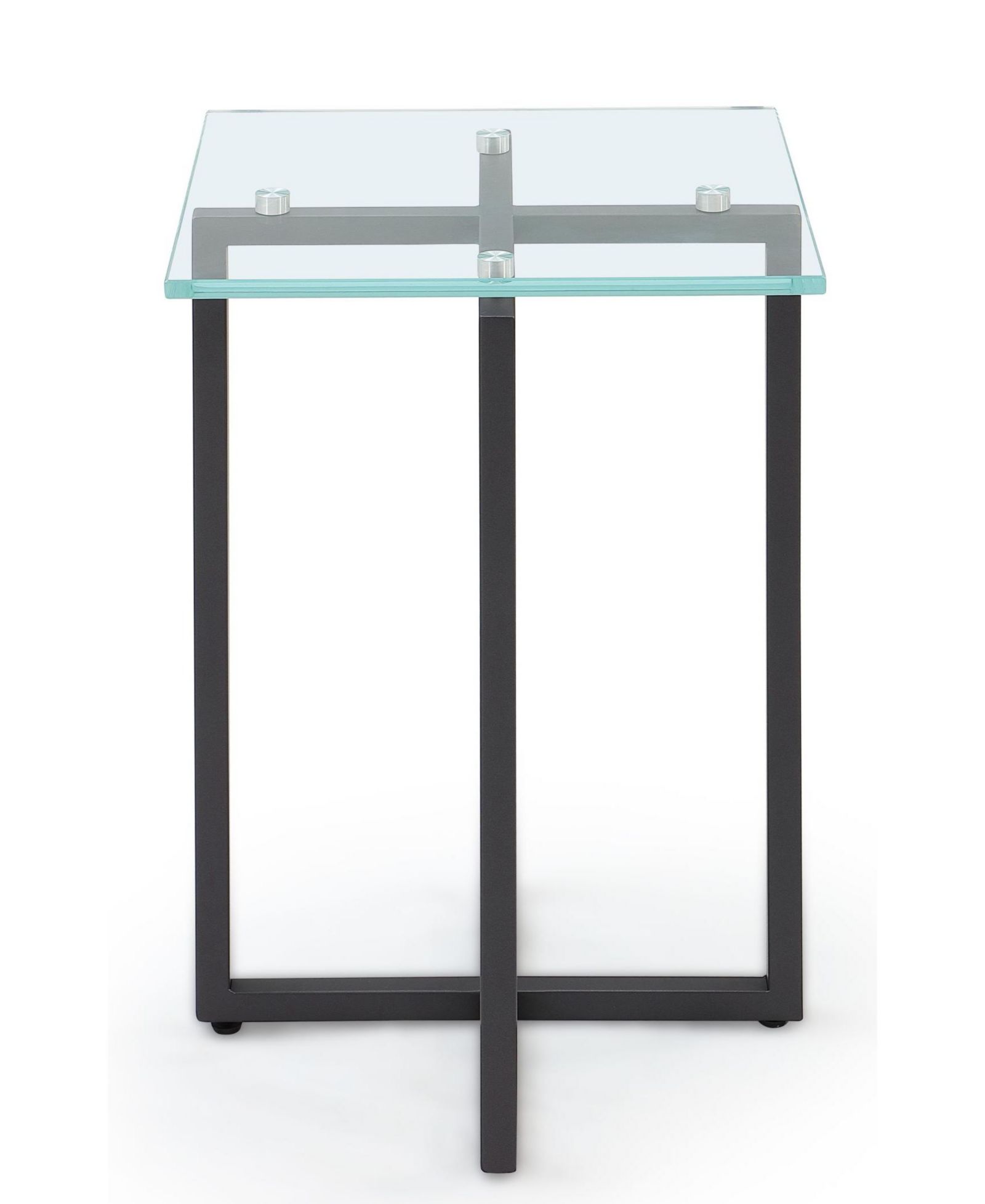 Emila 14" Square Glass Mix and Match Martini Table