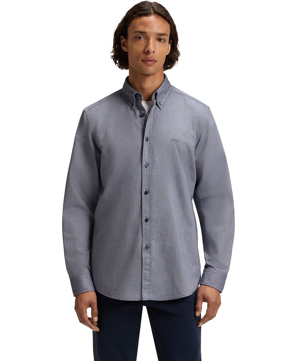BOSS by Hugo Boss мужская рубашка Oxford Regular-Fit на пуговицах