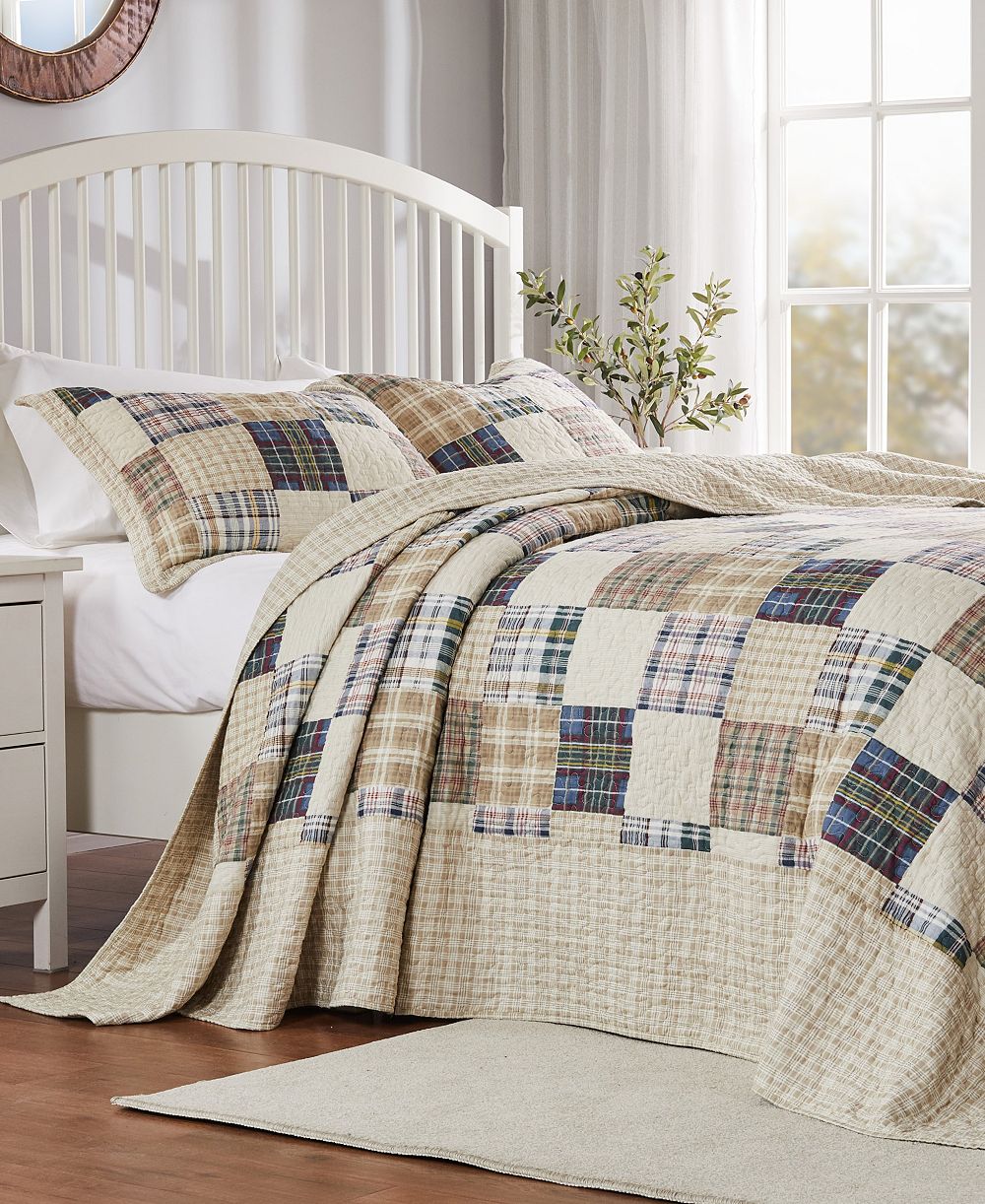 Комплект постельного белья Greenland Home Fashions Oxford Traditional Plaid, King