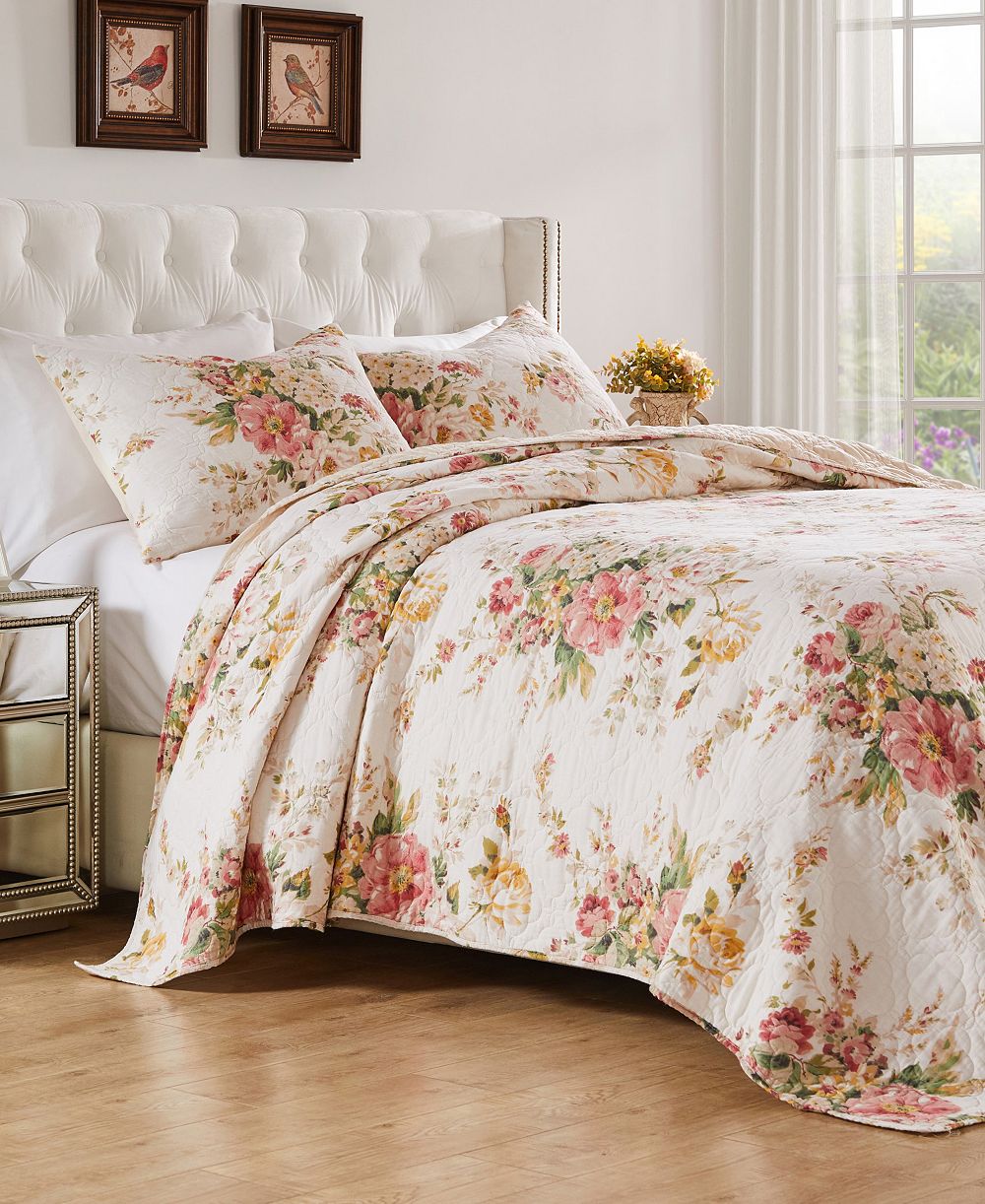 Комплект из 3 стеганых покрывал Greenland Home Fashions Grace Shabby Chic, Full/Queen