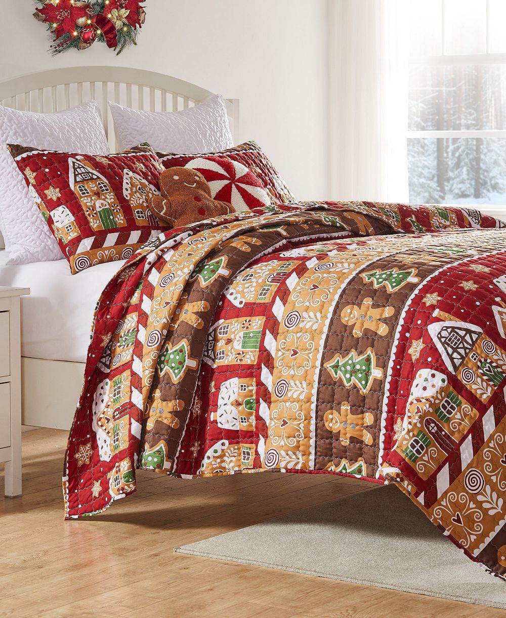 Greenland Home Fashions Праздничный комплект из 3 предметов, King