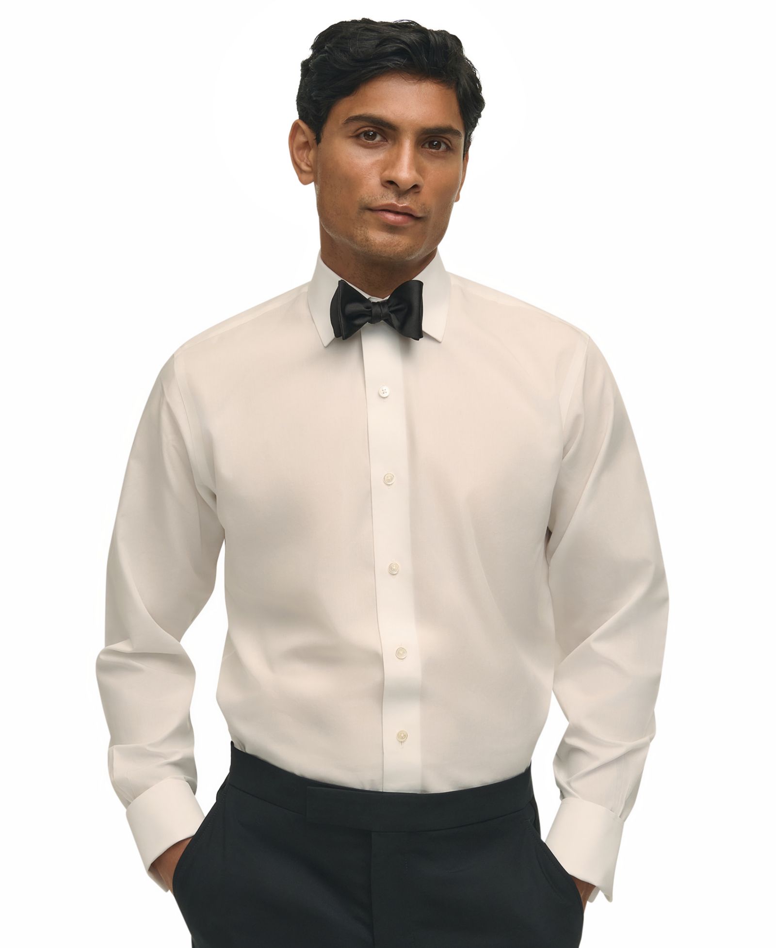 Мужская классическая рубашка Brooks Brothers с воротником Spread и манжетами French Cuff