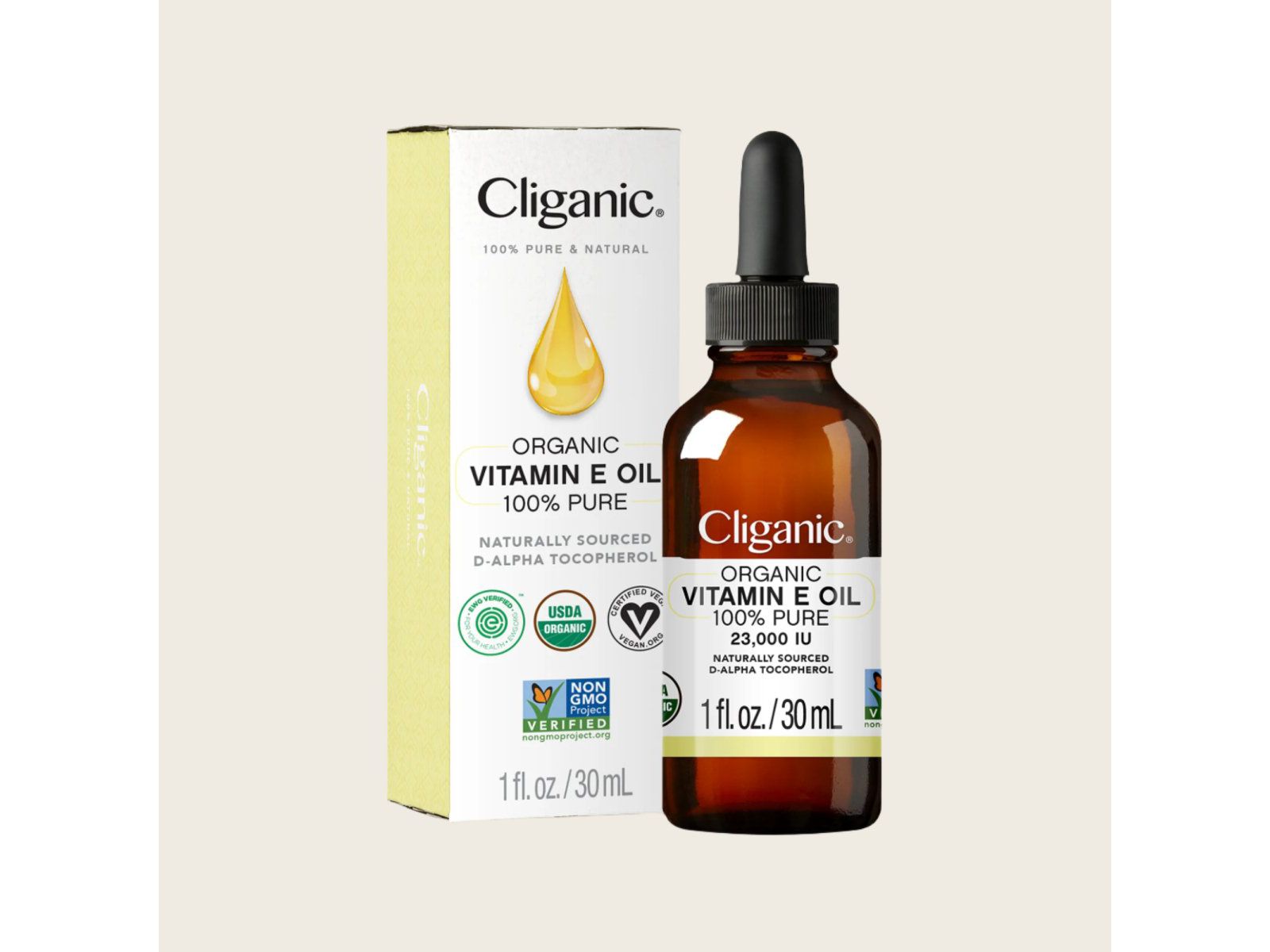 Масло витамина Е Cliganic Organic Vitamin E Oil, 1oz