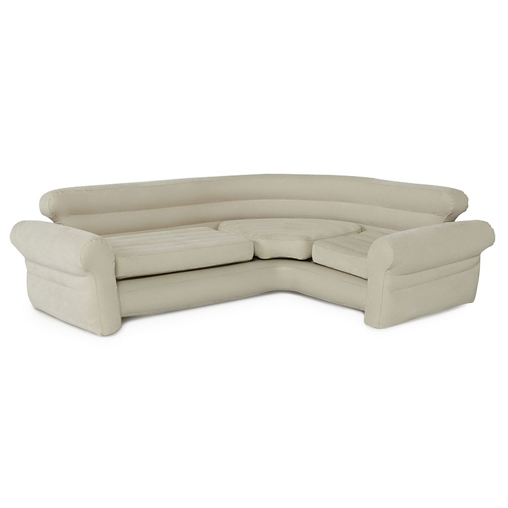 Intex Inflatable Corner Living Room Neutral Sectional Sofa | 68575EP