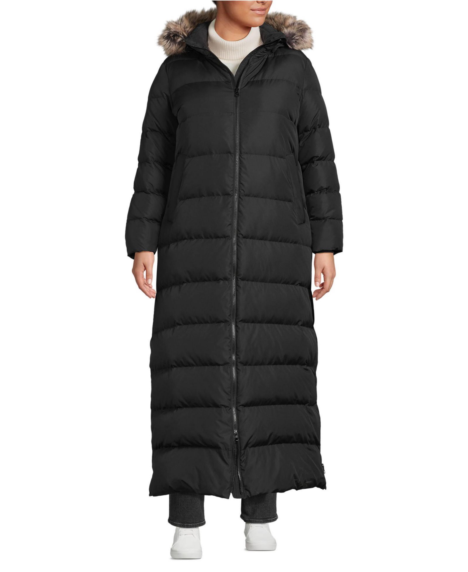 Lands' End Plus Size Max 600 Down Long Maxi Coat