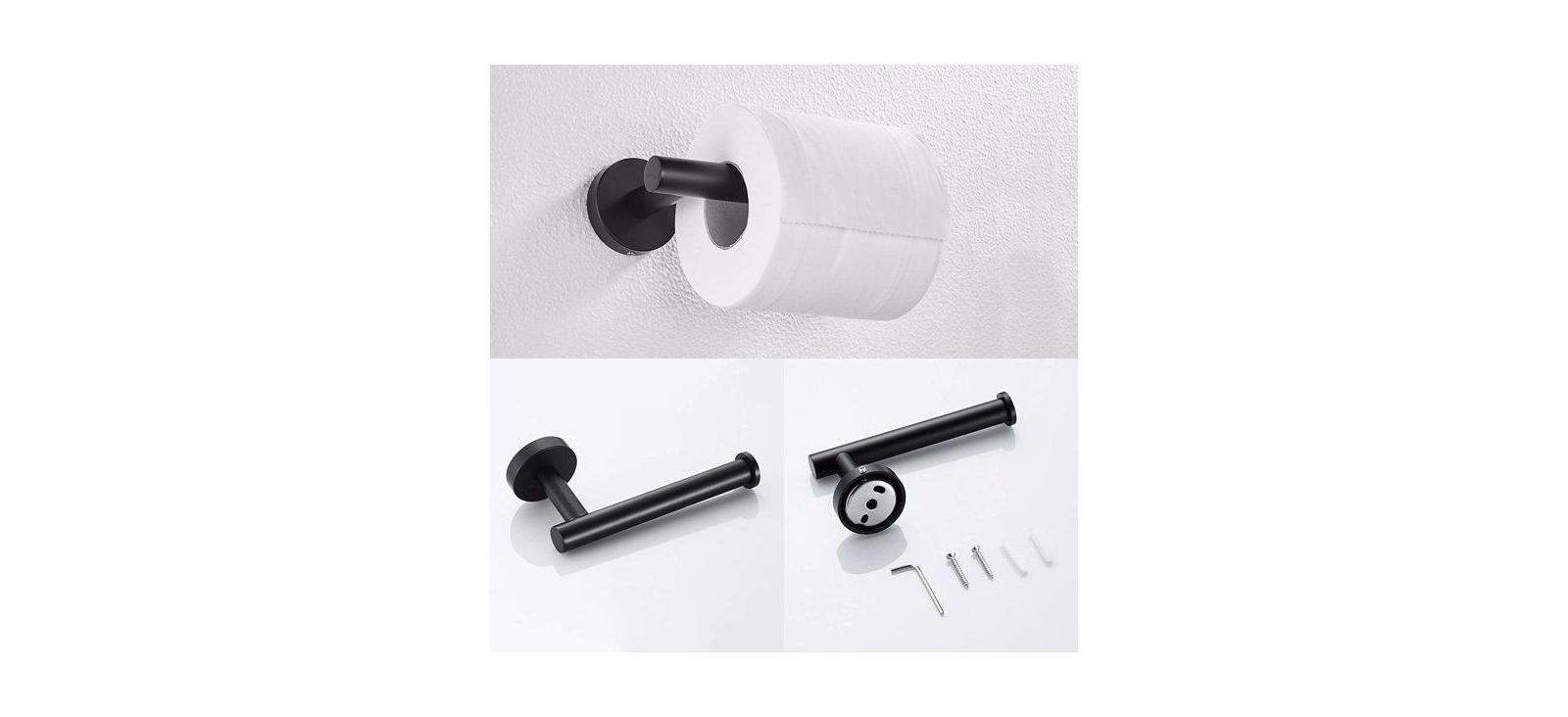 3-Piece Bathroom Hardware Set for Towel Bars, Hooks, and Accessories