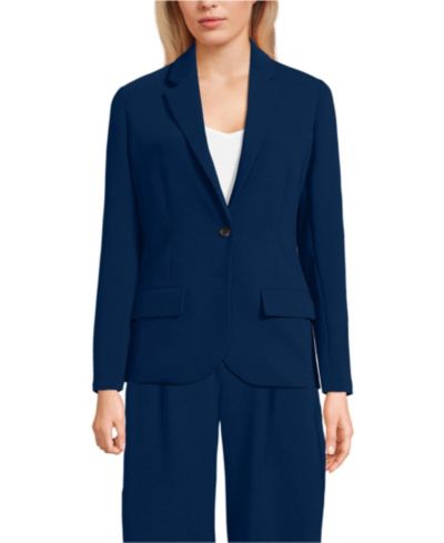 Lands' End Женский Crepe Fluid Blazer