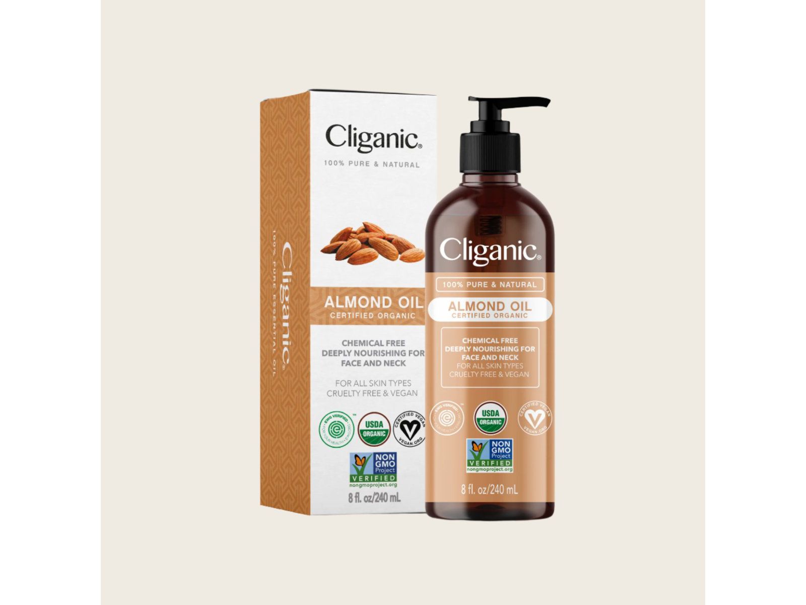 Cliganic органическое миндальное масло