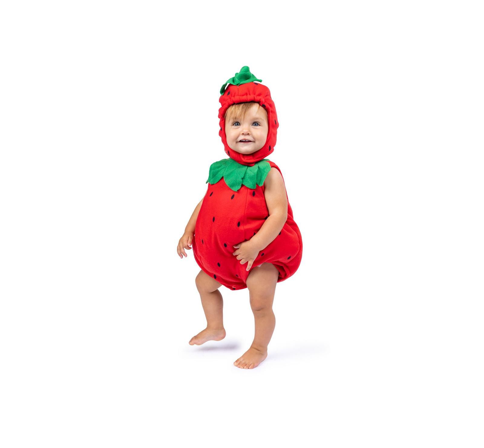 Костюм Dress Up America Strawberry Romper & Hood для младенцев