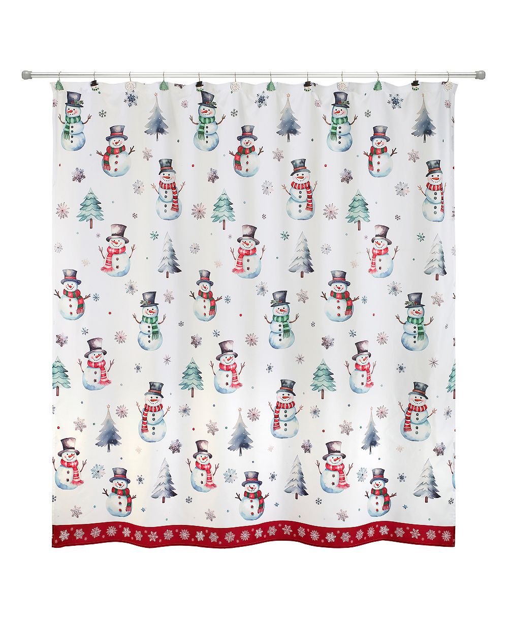 Avanti штора для душа Winter Snowman 72" x 72"
