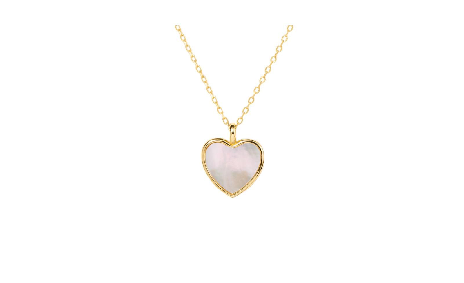 Подвеска-кулон Little Sky Stone из стерлингового серебра с позолотой 14k Gold-Plated и перламутром