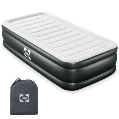 Sealy Tritech Twin Sized 18" Air Mattress Bed 2 Person w/Built-In AC Pump and Bag