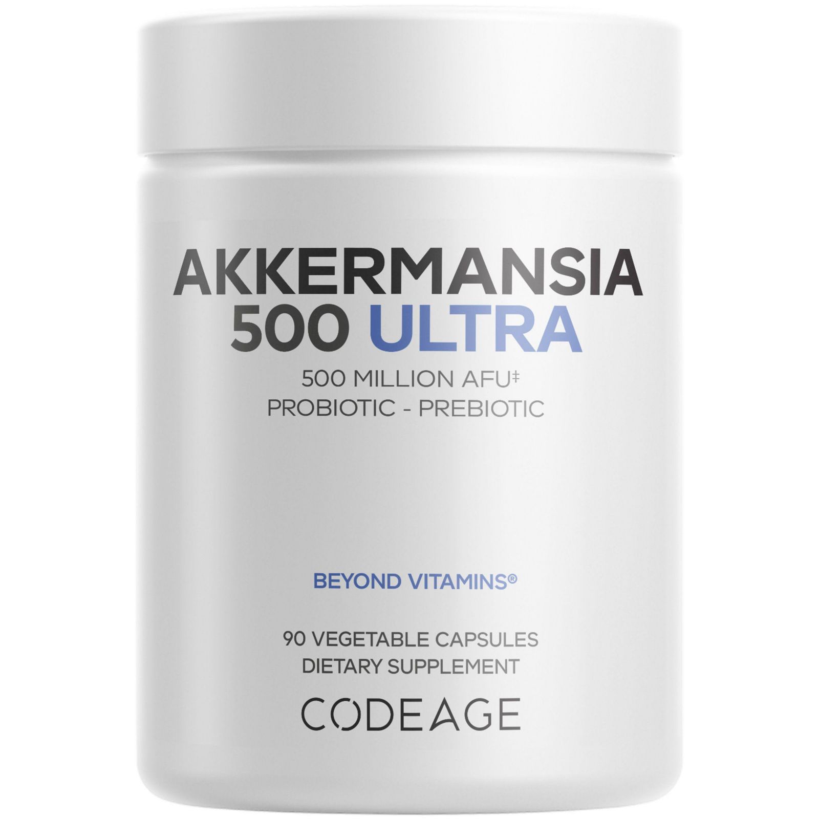 Пробиотик Codeage Akkermansia Muciniphila Ultra — высокоэффективная добавка Akkermansia, 90 капсул