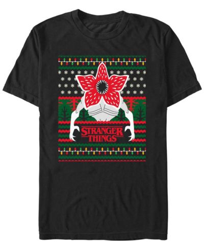 Fifth Sun Men's Demogorgon Ugly Christmas Short Sleeve T-Shirt