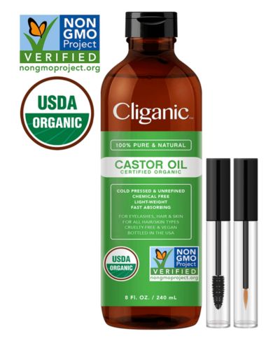 Cliganic Органическое касторовое масло, 8 oz