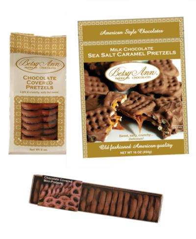 Betsy Ann Chocolates Набор шоколадных крендельков, 3 шт.