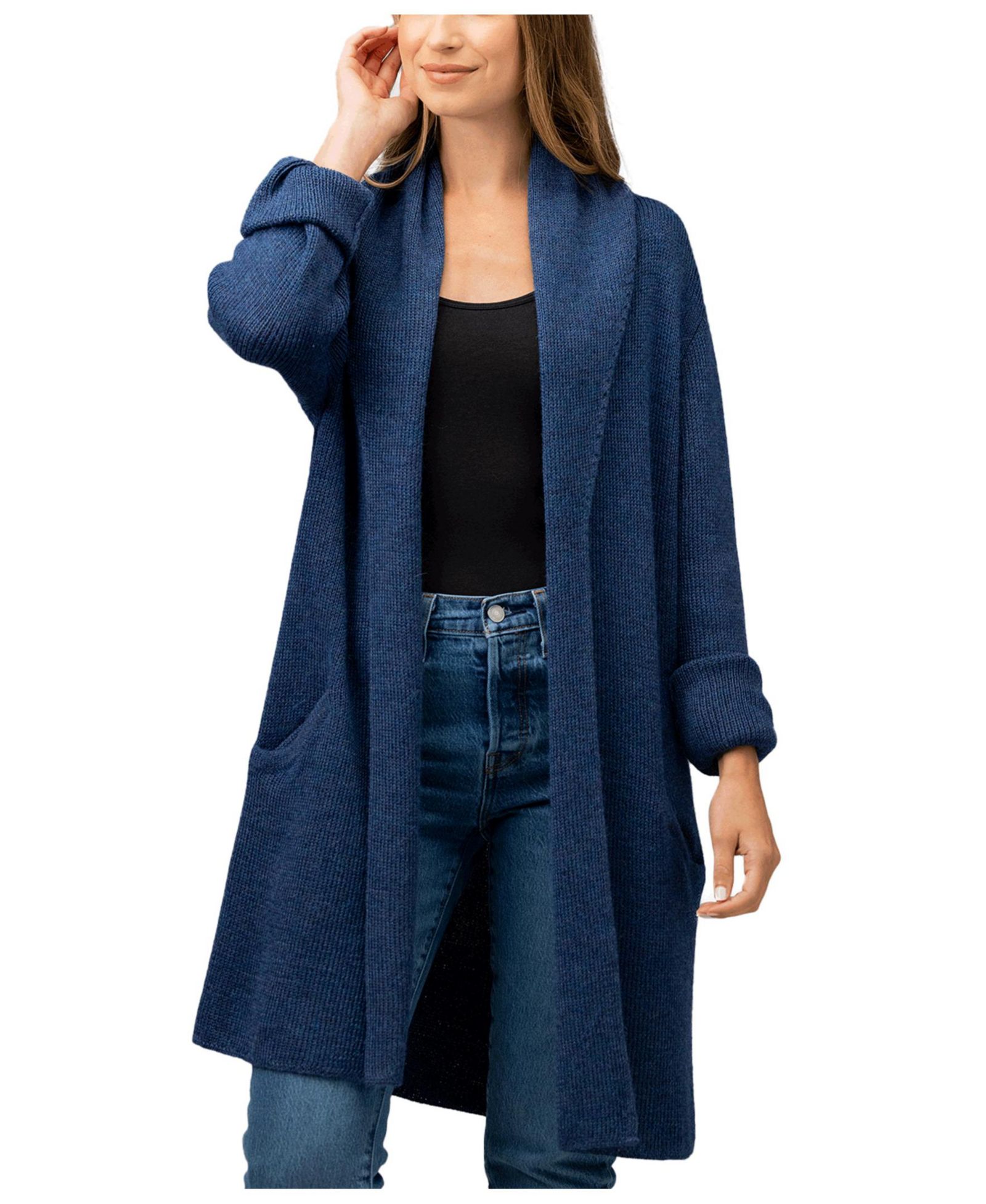 Simply Natural Jena Alpaca Long Cardigan
