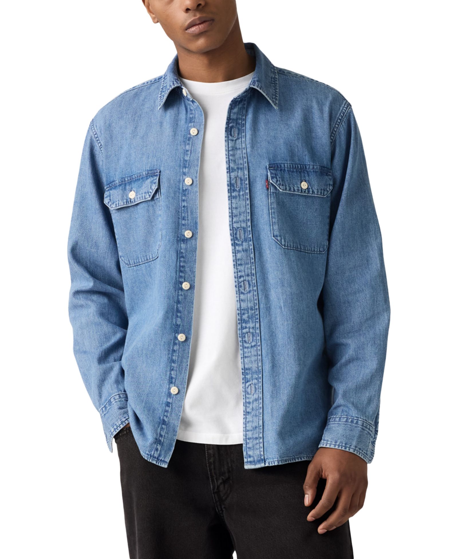 Levi's Men's Relaxed-Fit Long-Sleeve Button-Front Worker Shirt