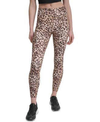 DKNY Sport Women's Printed High-Waist 7/8 Tights