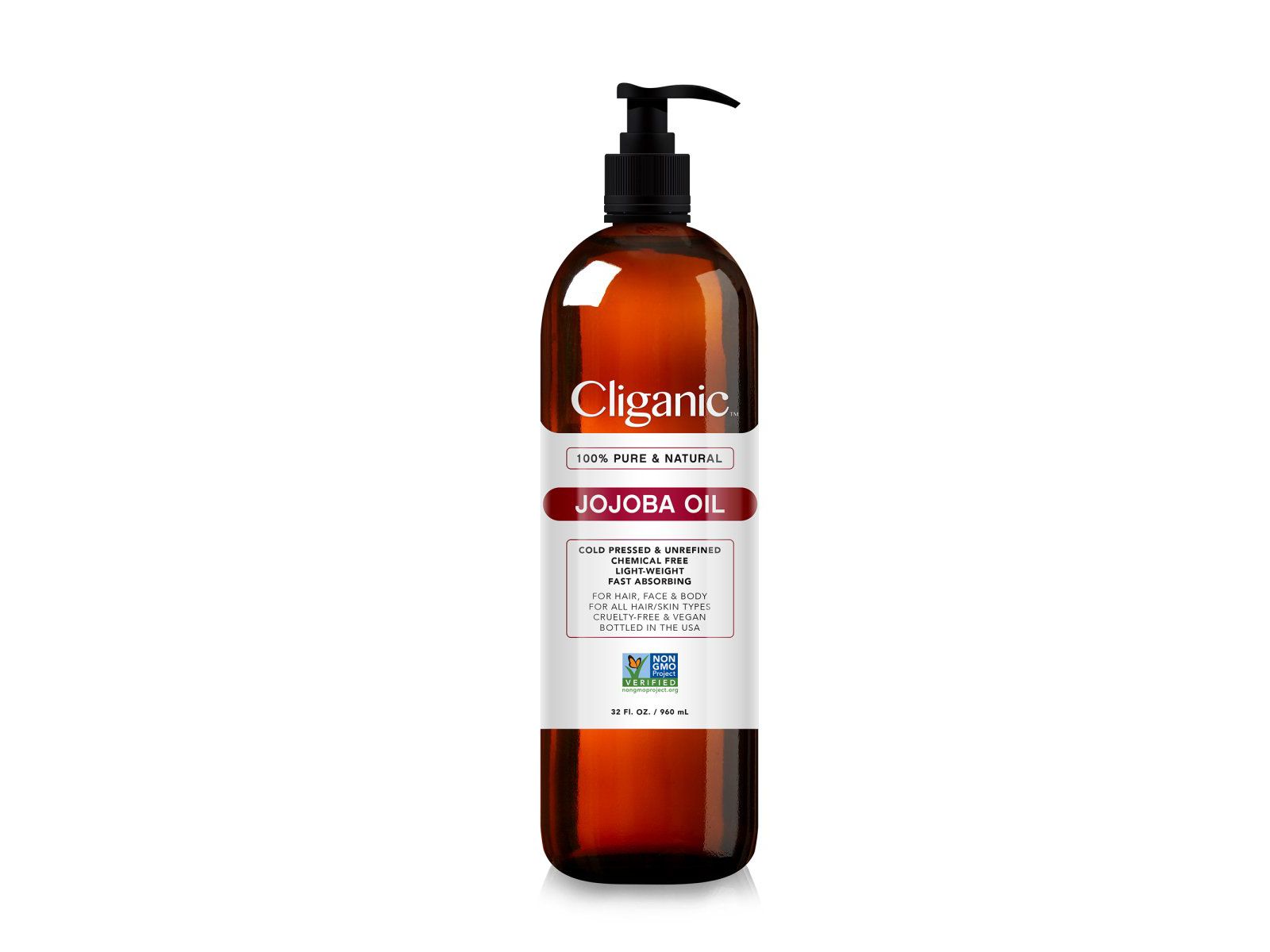 Натуральное масло жожоба Cliganic 32 oz