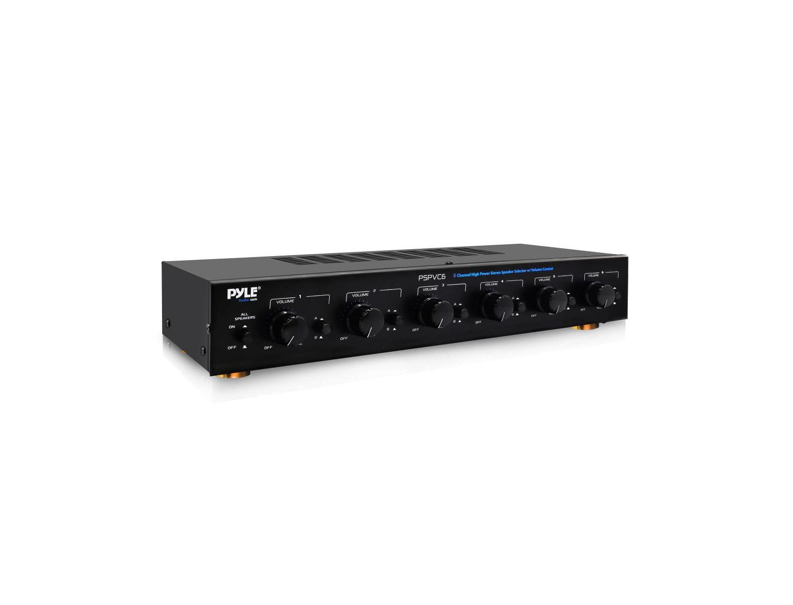 Pyle 6-Channel High Power Stereo with Volume Control Speaker Selector
