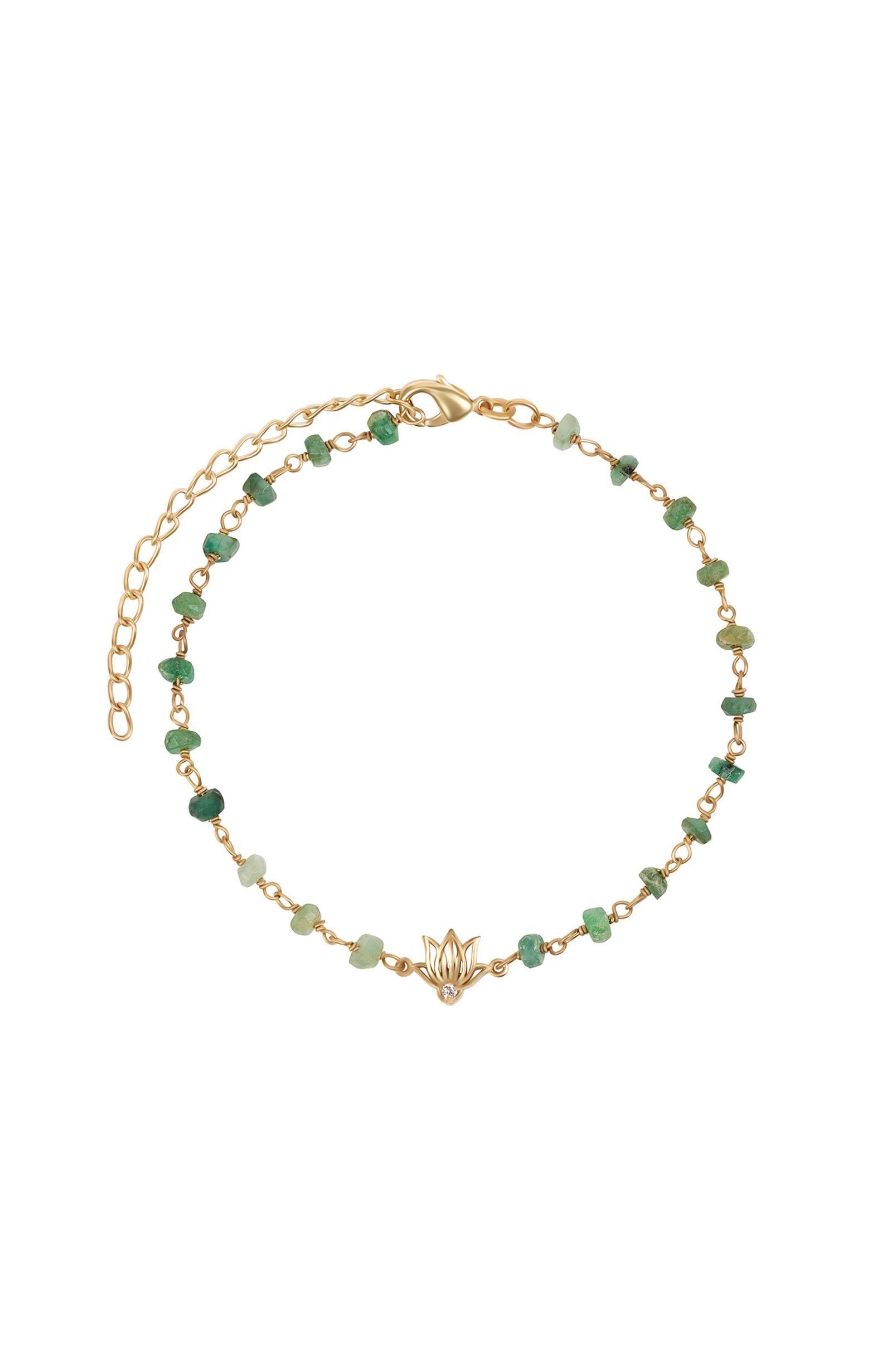 Karma and Luck браслет-шарм Ombre Emerald Lotus