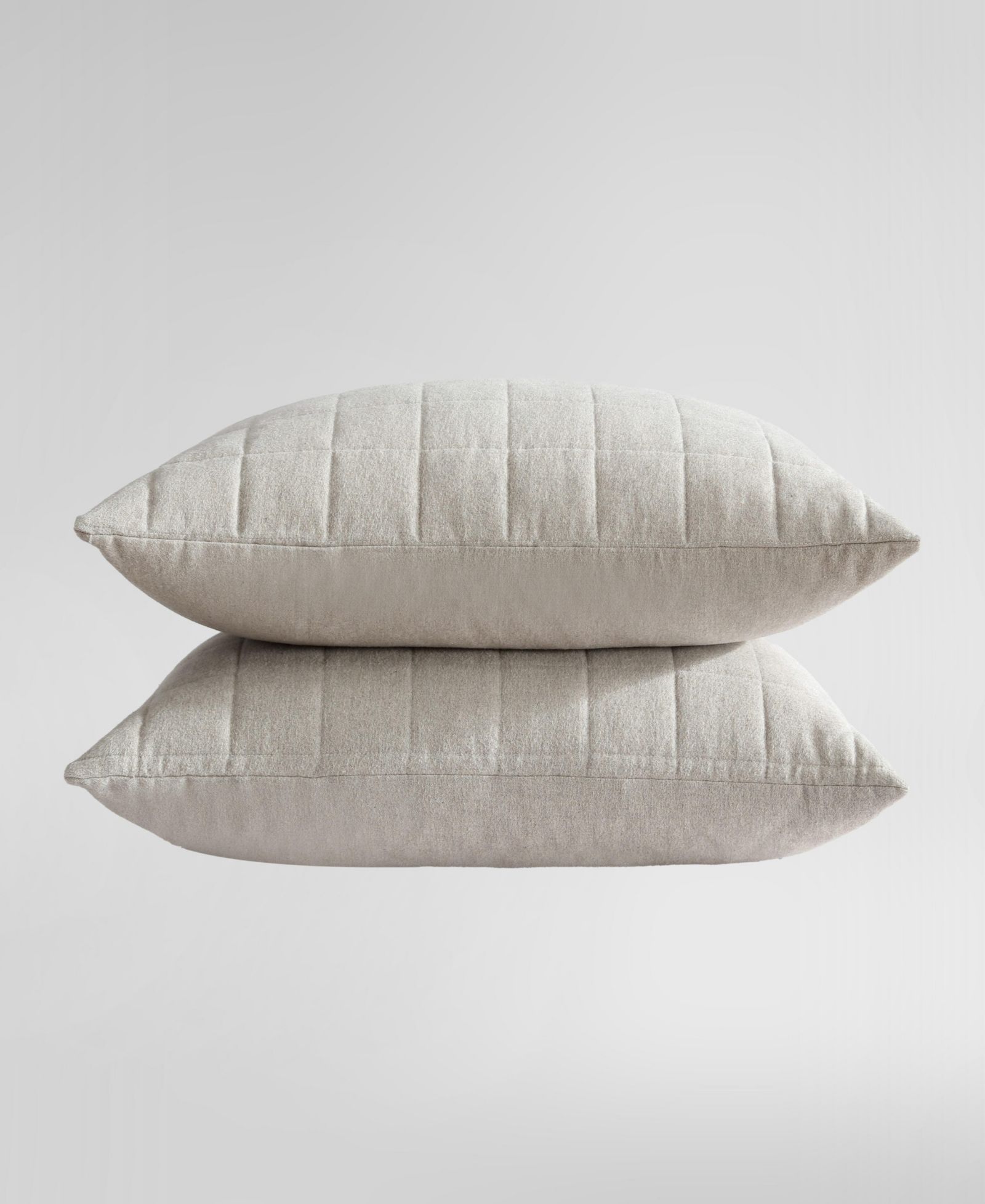 Calvin Klein Mélange Flannel Sham Pair, Standard