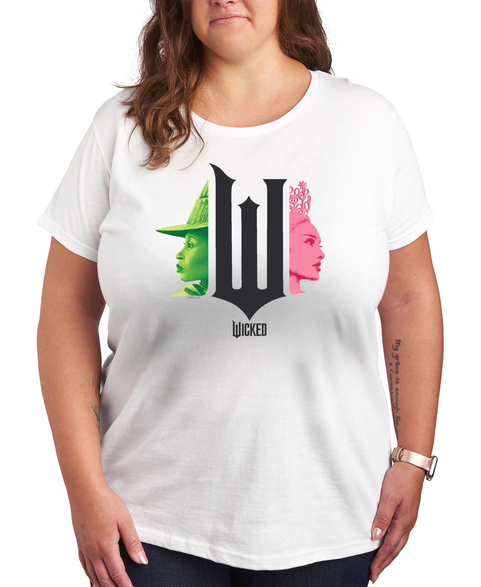 Hybrid Apparel Plus Size футболка с графикой Wicked Elphaba Glinda