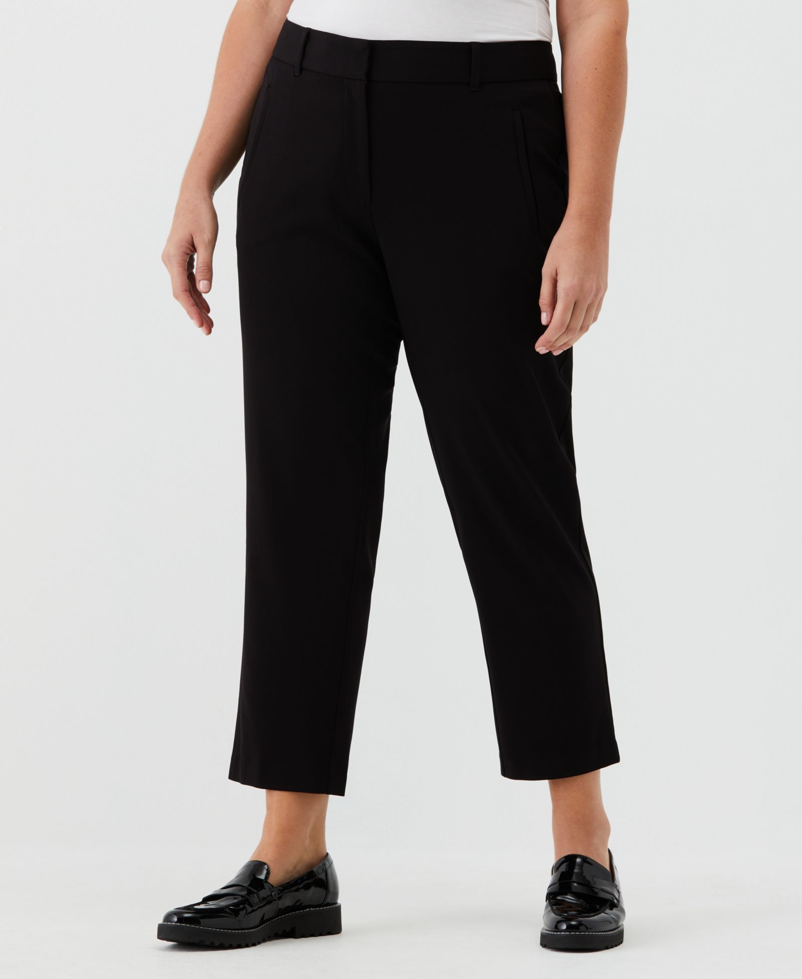 Rafaella Plus Size Straight Leg Ankle Pants